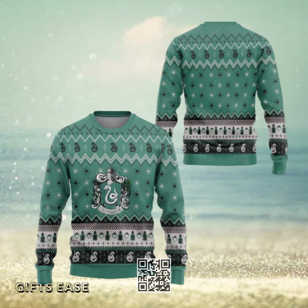 Green Harry Potter Slytherin Ugly Christmas Sweater